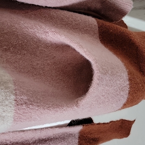 Madewell Ryder Cardigan Sweater Long Open Front Colorblock Pocket Wool Alpaca XS - Picture 9 of 16